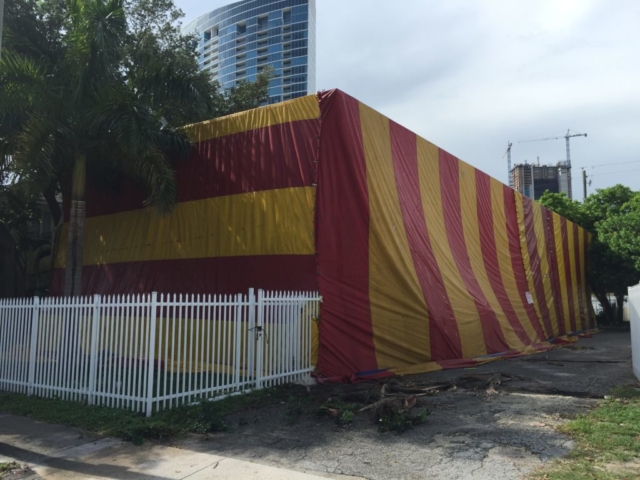 Fumigation Tent Over Building