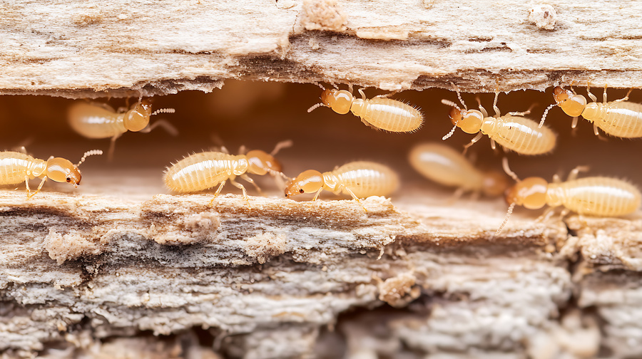 termite infestation in a house
