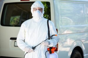 pest control expert with suit